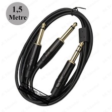 BK Teknoloji 6.35MM 1/4 Trs Stereo To 2X6.35MM Ts Mono Y Splitter Kablo - 1.5 Metre