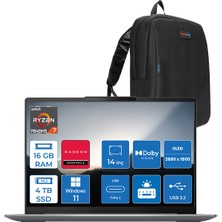 Lenovo Yoga Slim 6 14APU8 R7-7840U 16 GB 4tb SSD 14" OLED Wuxga Windows 11 Pro Dizüstü Bilgisayar L82X3004FTXWP04 + Zettaçanta