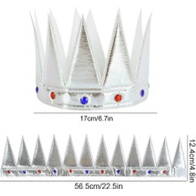 Yüksel Yumuşak Gümüş Kral Tacı 55 cm