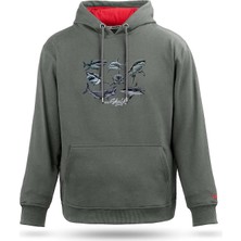 Shark Free Tasarım Kapşonlu Sweatshirt