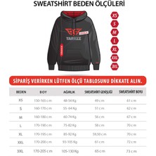 Shark Free Tasarım Kapşonlu Sweatshirt