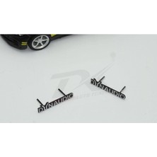 Woodhub Dk Tuning Logo Hoparlör Krom Metal Tırnaklı Logo Amblem 2 Li Set