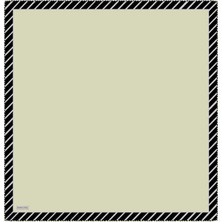 Bursa İpek Su Yeşil Çizgi Desen Twill Ipek Eşarp