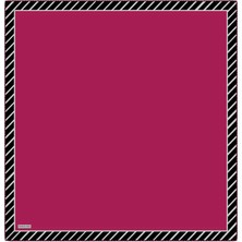 Bursa İpek Fuşya Çizgi Desen Twill Ipek Eşarp