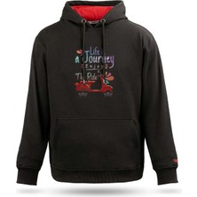 Scooter Life Tasarım Kapşonlu Tasarım Sweatshirt