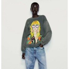 Zr Antrasit Oversize Sweatshirt