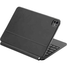 Fogy Apple iPad Pro 11 M4 2024 Manyetik Bluetooth Magic Keyboard Touchpad Işıklı Klavyeli Kılıf