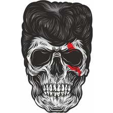 Sticker Usta Skull Kızgın Gergin Kurukafa Sticker 00507