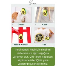 Doğal Avokado Kedi Nanesi Otu Topu Oyuncağı Yapışkanlı Yalama Sakinleştirici Catnip Yenilebilir Çimi