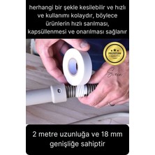 Svein 8 Adet 20 mt Kablo Yalıtım Pvc Elektrik Bandı Dayanıklı Sızdırmaz Koruma Bant Beyaz