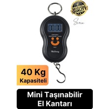 Portable Elektronik Çengelli Tartı El Kantarı Askı Mini Taşınabilir Terazi 40 kg Bagaj Ağırlık Ölçme