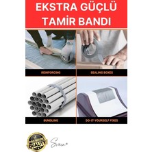 Svein 40 Adet 10 mt Gri Lifli Tamir Takviye Onarım Bandı Su Geçirmez Sızdırmaz Kuvvetli Dayanıklı Çatlak
