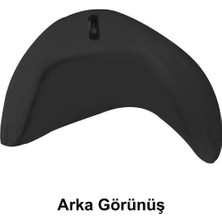 Fiberglass Duvar Apliği E14 Duylu - 36X24 Cm, Traverten Görünümlü Siyah