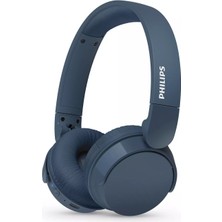 Philips Mavi TAH4209 Kablosuz Kulak Üstü Kulaklık Dinamik Bas, Bluetooth, Net Arama, 55 Saat Kullanım-Mavi