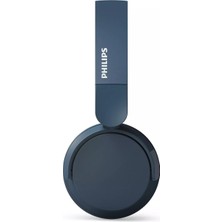 Philips Mavi TAH4209 Kablosuz Kulak Üstü Kulaklık Dinamik Bas, Bluetooth, Net Arama, 55 Saat Kullanım-Mavi