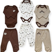 Necix's Altıntaş Baby Mantar Desenli Body Altı Üçlü Takım