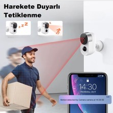 Tuya Smart 1080P Wifi 100% Kablosuz Şarjlı Kamera 4-6 Ay Bekleme Süresi