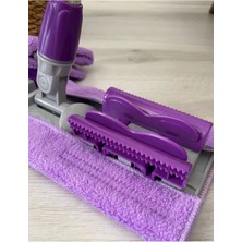 Tekno Trust Mandallı Mikrofiber Mop Takımı( Sap,aparat,4 Yedek Mop) 3 Adet Yedek Bez Hediyeli