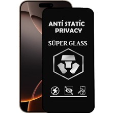 Caseart Apple iPhone 16 Pro Max Tam Kaplayan Anti Statik Hayalet Süper Cam Ekran Koruyucu