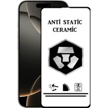 Caseart Apple iPhone 16 Pro Tam Kaplayan Anti Statik Kırılmayan Seramik Nano Esnek Ekran Koruyucu Cam