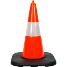 İleri Trafik 5 Adet PVC Trafik Konisi 50 cm Reflektifli Ağırlıklı Trafik Dubası Seti