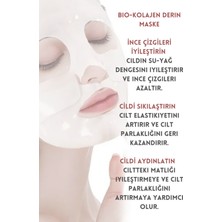 Sila The Best Bio Kolajen Şeffaflaşan Yüz Maskesi Nemlendirici Canlandırıcı Yaşlanma Karşıtı Kore Yüz Maskesi 4'lü Paket