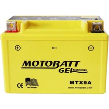 Motobatt 12 Volt 9 Amper Akü Mtx9A (Jel 2 Kutup 135 Cca)