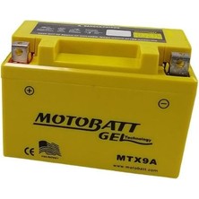 Motobatt 12 Volt 9 Amper Akü Mtx9A (Jel 2 Kutup 135 Cca)