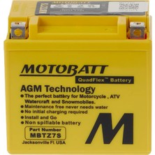 Motobatt Quadflex 4 Kutup 6.5 Amper Akü