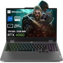 Lenovo Loq 15IRX9 Intel Core I7-13650HX 32GB Ddr5 1tb SSD RTX4060 8gb 15.6 Inç 144Hz Full Hd W11PRO Gaming Laptop 83DV00HTTRP28