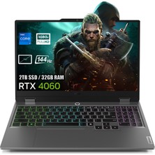 Lenovo Loq 15IRX9 Intel Core I7-13650HX 32GB Ddr5 2tb SSD RTX4060 8gb 15.6 Inç 144Hz Full Hd Freedos Gaming Laptop 83DV00HTTRP10