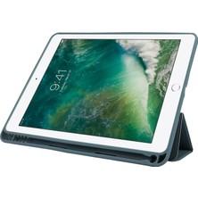 Forestl Digital iPad Air (2013) AIR 2 Pu Deri Tpu Üçe Katlanmış Stand Kalem Yuvalı Tablet Kılıfı (Yurt Dışından)