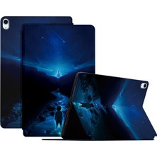 Forestl Digital iPad 10.9 (2022) Desenli Baskılı Pu Deri Stand River Tablet Kılıfı (Yurt Dışından)