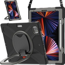 Forestl Digital Kalem Manyetik Emilmiş Fonksiyon Tamı Taşınabilir Hibrit 360° Dönebilen Stand iPad Pro Omuz Askılı 12 9 Inç Tablet Kılıfı (Yurt Dışından)