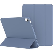 Forestl Digital iPad Air (2020 2022) Üç Katlı Stand Tpu Pu Deri Lavanta Tablet Kılıfı (Yurt Dışından)