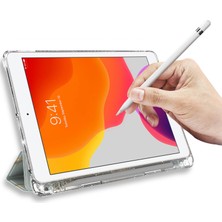 Forestl Digital Desen Baskı Üç Katlı Stand Pu Deri Tpu Arka Panel iPad 10.2 (2019 2020 2021) Mermer Desenli Tablet Kılıfı (Yurt Dışından)