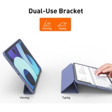 Forestl Digital iPad Pro 11 Inç (2021) Otomatik Uyandırma uyku Üçe Katlanmış Stand Tpu Deri Koruyucu Tablet Kılıfı (Yurt Dışından)