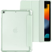 Forestl Digital iPad 10.2 (2019 2020 2021) Üç Katlı Standlı Deri Kalem Tutucu Nane i Tablet Kılıfı (Yurt Dışından)