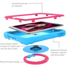 Forestl Digital 360° Dönebilen Tekme Standı Pc Apple iPad Hava hava 2 stand Silikon Hibrit Tablet Kılıfı (Yurt Dışından)