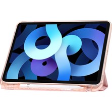 Forestl Digital Origami Üç Katlı Stand iPad 10.9 (2022) Pu Deri Akrilik Bej Tablet Kılıfı (Yurt Dışından)