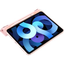 Forestl Digital Origami Üç Katlı Stand iPad 10.9 (2022) Pu Deri Akrilik Bej Tablet Kılıfı (Yurt Dışından)