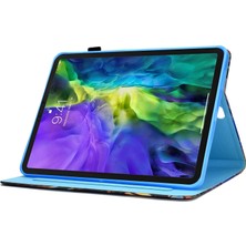 Forestl Digital Air 11 (2024) AIR (2020 2022) Pu Deri Standlı Desen Baskı Okyanus Tablet Kılıfı (Yurt Dışından)