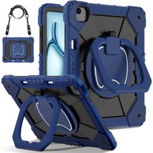 Forestl Digital iPad Air 13 (2024) Stand Case Silikon Pc Lacivert Tablet Kılıfı (Yurt Dışından)