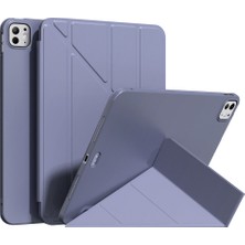 Forestl Digital iPad Pro 11 (2024) Otomatik Uyandırma uyku Lavanta ile Origami Standlı Deri Tablet Kılıfı (Yurt Dışından)