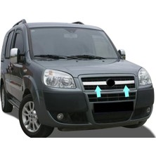 Narnuga Ön Panjur Krom 2 Parça Doblo Facelift Panel Van Lav 2006-2010 Arası Modeller Için