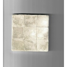 Mediterian Doğal Taş Banyo Gider Kapağı 10x10 cm, Şık ve Fonksiyonel Set
