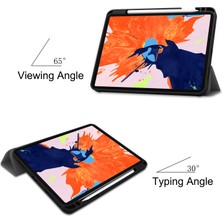 Forestl Digital Iş Üç Katlı Stand Pu Deri Yumuşak Tpu Geri Otomatik Uyandırma uyku iPad Pro 12.9 Kalem Tutucu ile Tablet Kılıfı (Yurt Dışından)