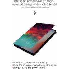 Forestl Digital iPad Air 11 (2024) AIR (2020 2022) Desen Baskı Pu Deri Zümrüt Mermer Tablet Kılıfı (Yurt Dışından)