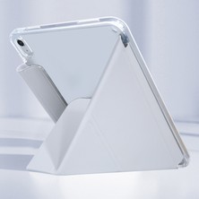 Forestl Digital iPad Air 11 (2024) Origami Standı Pu Deri Arka Kalem Tutucu Lavanta Tablet Kılıfı (Yurt Dışından)