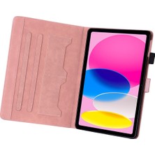 Forestl Digital iPad 10.9 (2022) Deri Hayvan Desenli Kart Tutucu Standı Tablet Kılıfı (Yurt Dışından)